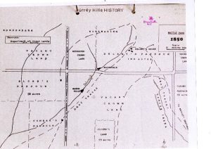 District map showing the location of Bluebell Hill Reserve.